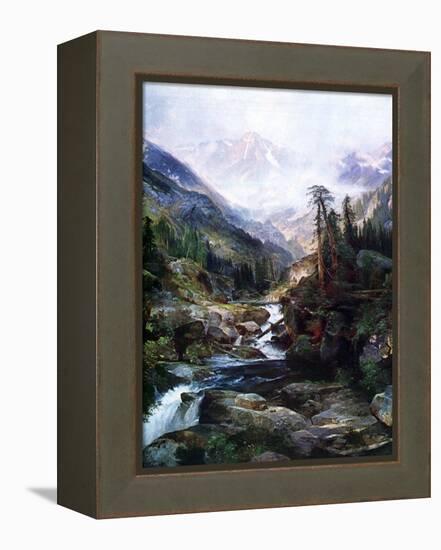 Mountain Of The Holy Cross-Thomas Moran-Framed Stretched Canvas