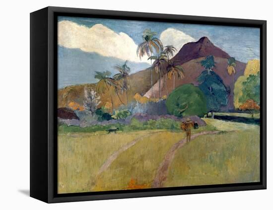 Mountain on Tahiti, 1893-Paul Gauguin-Framed Premier Image Canvas