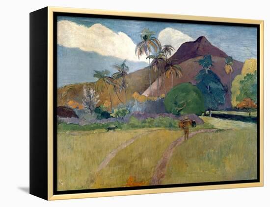 Mountain on Tahiti, 1893-Paul Gauguin-Framed Premier Image Canvas