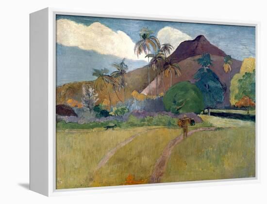 Mountain on Tahiti, 1893-Paul Gauguin-Framed Premier Image Canvas