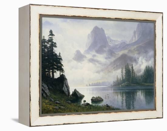 Mountain Out of the Mist-Albert Bierstadt-Framed Premier Image Canvas