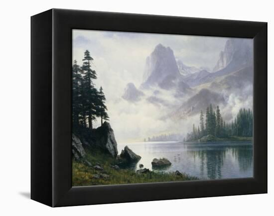 Mountain Out of the Mist-Albert Bierstadt-Framed Premier Image Canvas