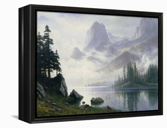 Mountain Out of the Mist-Albert Bierstadt-Framed Premier Image Canvas