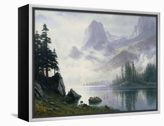 Mountain Out of the Mist-Albert Bierstadt-Framed Premier Image Canvas