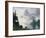 Mountain Out of the Mist-Albert Bierstadt-Framed Giclee Print