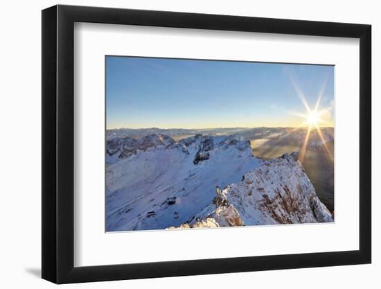 Mountain Panorama Zugspitze-Marc Gilsdorf-Framed Photographic Print