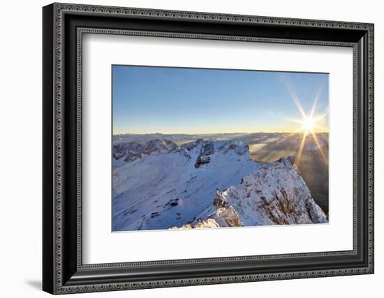 Mountain Panorama Zugspitze-Marc Gilsdorf-Framed Photographic Print
