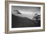 Mountain Partially Covered With Clouds "In Glacier National Park" Montana. 1933-1942-Ansel Adams-Framed Art Print
