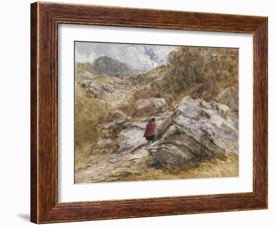 Mountain Pass at Bettws-Y-Coed, 1851-David Cox-Framed Giclee Print