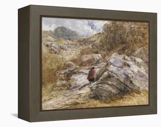 Mountain Pass at Bettws-Y-Coed, 1851-David Cox-Framed Premier Image Canvas