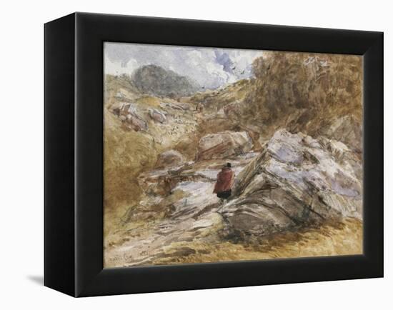 Mountain Pass at Bettws-Y-Coed, 1851-David Cox-Framed Premier Image Canvas