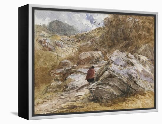 Mountain Pass at Bettws-Y-Coed, 1851-David Cox-Framed Premier Image Canvas