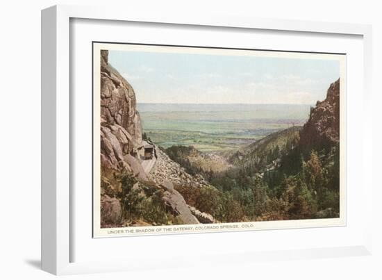 Mountain Pass, Colorado Springs, Colorado-null-Framed Art Print