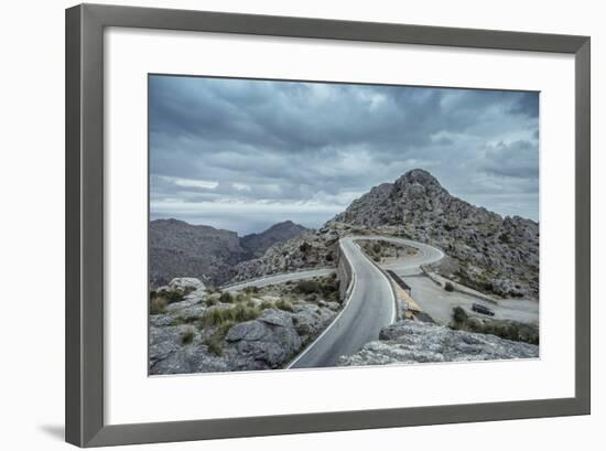 Mountain Pass Road on Majorca, Sa Calobra, Serpentine-Jorg Simanowski-Framed Photographic Print