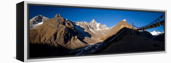 Mountain Peak, Kumuche Himal, Solukhumbu, Himalayas, Nepal-null-Framed Stretched Canvas