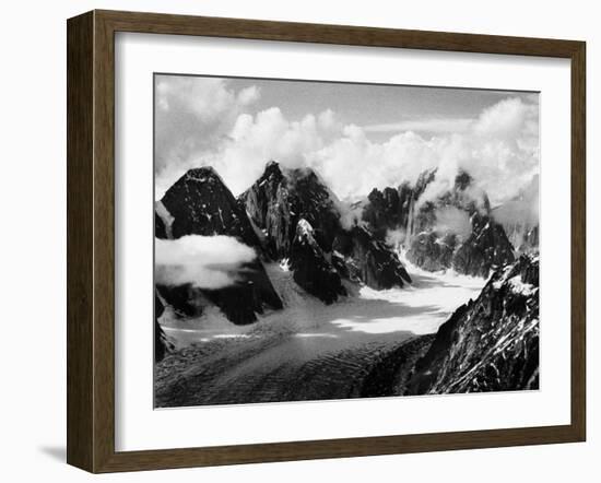 Mountain Peaks Covered in Snow-Dmitri Kessel-Framed Photographic Print