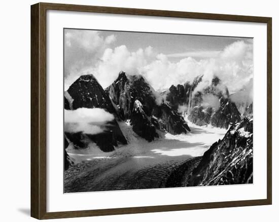 Mountain Peaks Covered in Snow-Dmitri Kessel-Framed Photographic Print