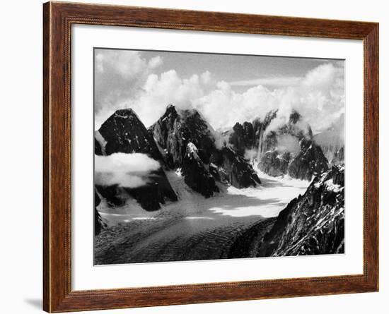 Mountain Peaks Covered in Snow-Dmitri Kessel-Framed Photographic Print