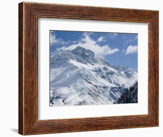 Mountain Peaks in Winter, Villar D'Arene, Isere, French Alps, France-Walter Bibikow-Framed Photographic Print