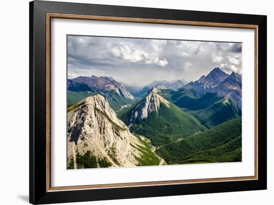 Mountain Range Landscape View in Jasper Np, Canada-MartinM303-Framed Photographic Print