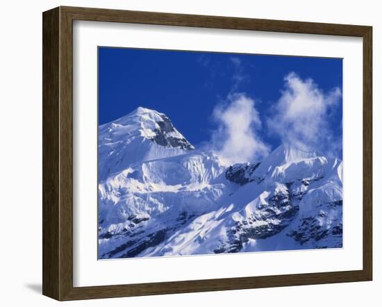 Mountain Range, Nepal, Asia-James Green-Framed Photographic Print