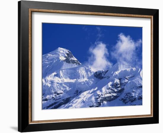 Mountain Range, Nepal, Asia-James Green-Framed Photographic Print