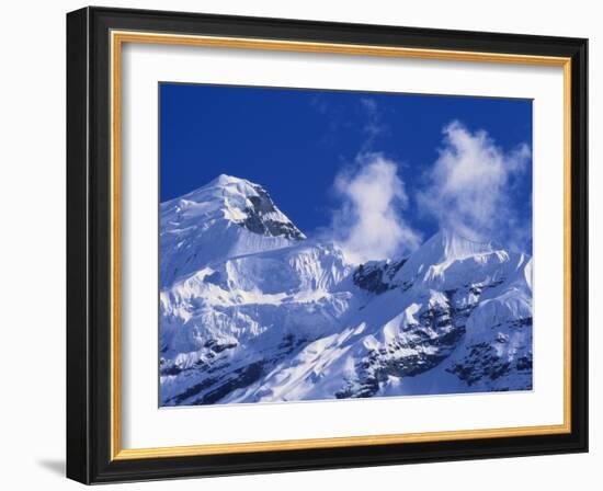 Mountain Range, Nepal, Asia-James Green-Framed Photographic Print