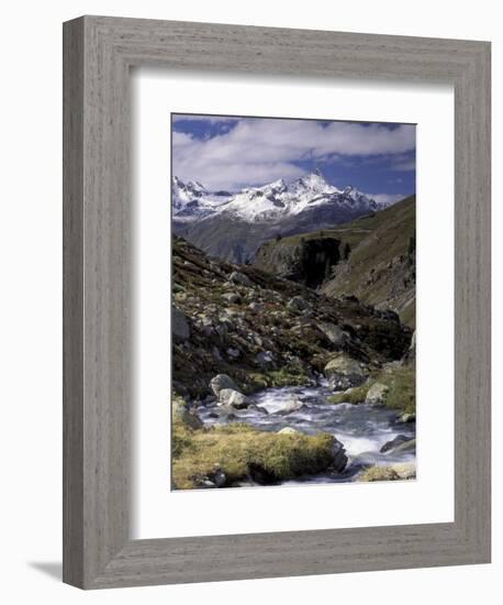 Mountain Range Panorama, Pontresina Region, Switzerland-Art Wolfe-Framed Photographic Print
