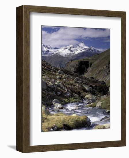 Mountain Range Panorama, Pontresina Region, Switzerland-Art Wolfe-Framed Photographic Print