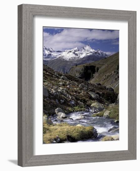 Mountain Range Panorama, Pontresina Region, Switzerland-Art Wolfe-Framed Photographic Print