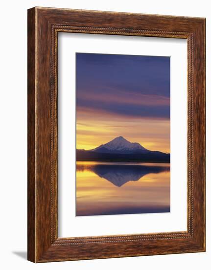 Mountain Reflected in Lake-DLILLC-Framed Photographic Print