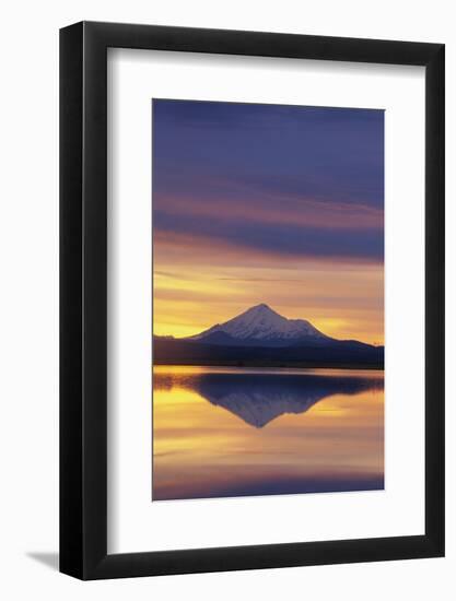Mountain Reflected in Lake-DLILLC-Framed Photographic Print