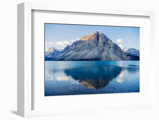 Mountain reflecting in lake at Banff National Park, Banff, Alberta, Canada-Panoramic Images-Framed Photographic Print