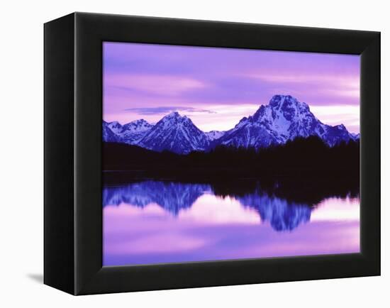 Mountain Reflections on Lake, Grand Teton National Park, Wyoming, Usa-Dennis Flaherty-Framed Premier Image Canvas