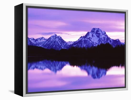 Mountain Reflections on Lake, Grand Teton National Park, Wyoming, Usa-Dennis Flaherty-Framed Premier Image Canvas