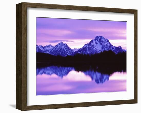 Mountain Reflections on Lake, Grand Teton National Park, Wyoming, Usa-Dennis Flaherty-Framed Photographic Print