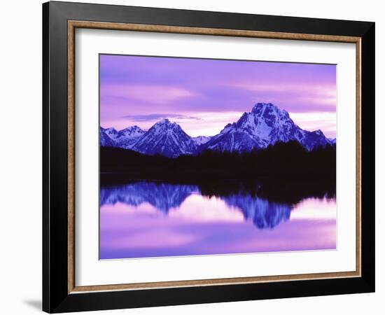 Mountain Reflections on Lake, Grand Teton National Park, Wyoming, Usa-Dennis Flaherty-Framed Photographic Print