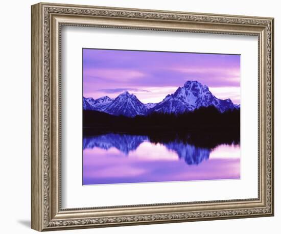 Mountain Reflections on Lake, Grand Teton National Park, Wyoming, Usa-Dennis Flaherty-Framed Photographic Print