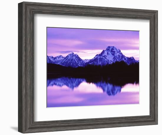 Mountain Reflections on Lake, Grand Teton National Park, Wyoming, Usa-Dennis Flaherty-Framed Photographic Print