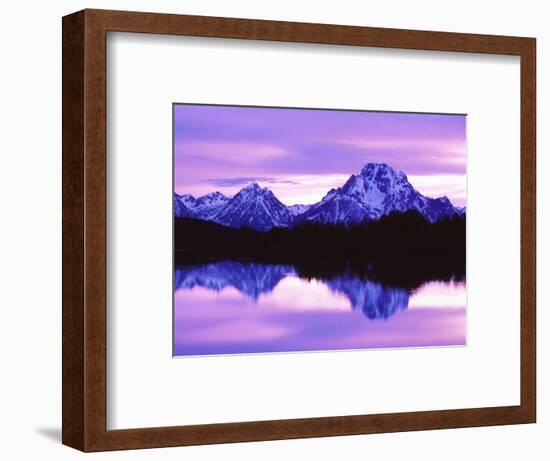 Mountain Reflections on Lake, Grand Teton National Park, Wyoming, Usa-Dennis Flaherty-Framed Photographic Print