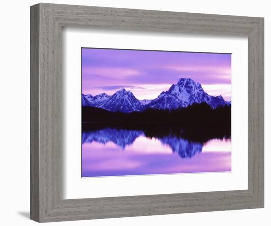 Mountain Reflections on Lake, Grand Teton National Park, Wyoming, Usa-Dennis Flaherty-Framed Photographic Print