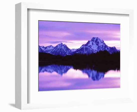 Mountain Reflections on Lake, Grand Teton National Park, Wyoming, Usa-Dennis Flaherty-Framed Photographic Print