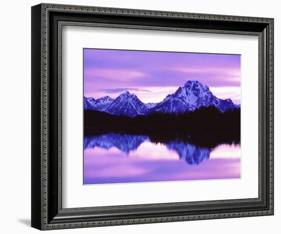 Mountain Reflections on Lake, Grand Teton National Park, Wyoming, Usa-Dennis Flaherty-Framed Photographic Print