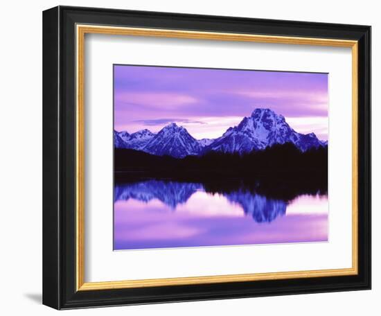 Mountain Reflections on Lake, Grand Teton National Park, Wyoming, Usa-Dennis Flaherty-Framed Photographic Print