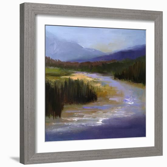 Mountain River II-Sheila Finch-Framed Art Print