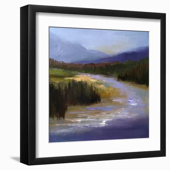 Mountain River II-Sheila Finch-Framed Art Print