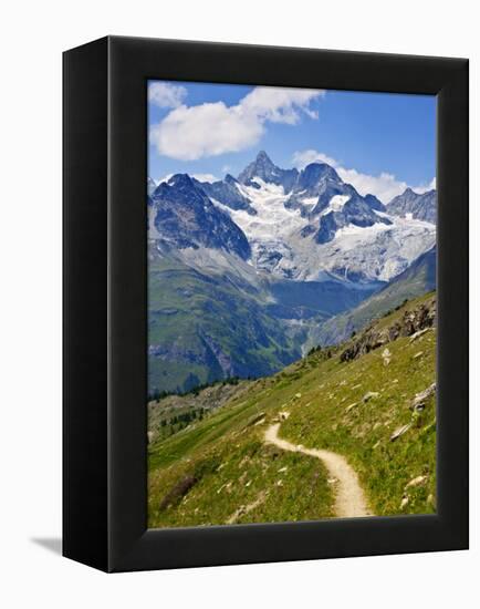 Mountain Route around the Matterhorn, Switzerland-Carlos Sánchez Pereyra-Framed Premier Image Canvas