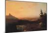 Mountain Scene, C.1865 (Oil on Canvas)-Thomas Moran-Mounted Giclee Print