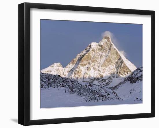 Mountain Scenery and Monte Cervino (The Matterhorn), Cervinia, Valle D'Aosta, Italian Alps-Christian Kober-Framed Photographic Print