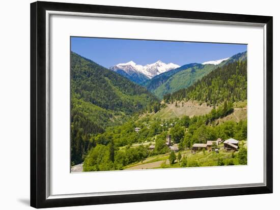 Mountain Scenery of Svanetia, Georgia-Michael Runkel-Framed Photographic Print